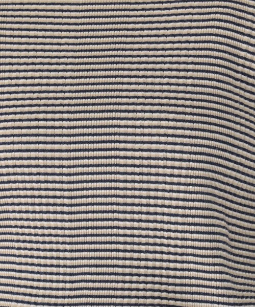 studio CLIP（スタディオクリップ）の「マルチボーダー5分袖プルオーバー（Tシャツ/カットソー・レディース・その他1/パープル/カーキ・LARGE/MEDIUM）」の15枚目の写真