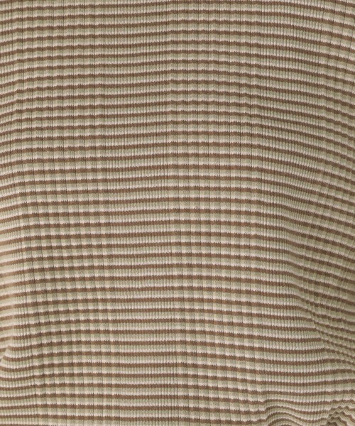 studio CLIP（スタディオクリップ）の「マルチボーダー5分袖プルオーバー（Tシャツ/カットソー・レディース・その他1/パープル/カーキ・LARGE/MEDIUM）」の11枚目の写真