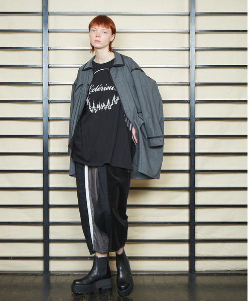 gomme（ゴム）の「T/Rボイル　タックシャツ（シャツ/ブラウス・レディース・チャコールグレー/ブラック・MEDIUM）」の7枚目の写真