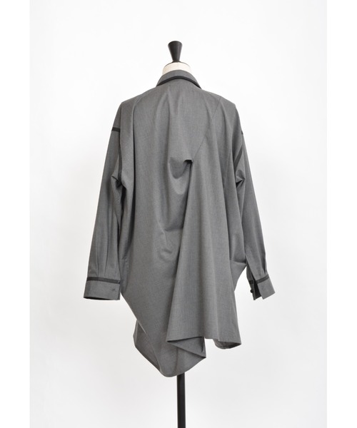 gomme（ゴム）の「T/Rボイル　タックシャツ（シャツ/ブラウス・レディース・チャコールグレー/ブラック・MEDIUM）」の20枚目の写真