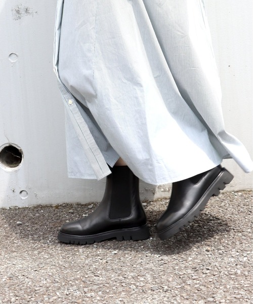 SLOBE IENA(スローブイエナ)の「SLOBE IENA サイドゴアブーツ◆(ブーツ・レディース・ブラック/ナチュラル・35/36/38/37)」の9枚目の写真