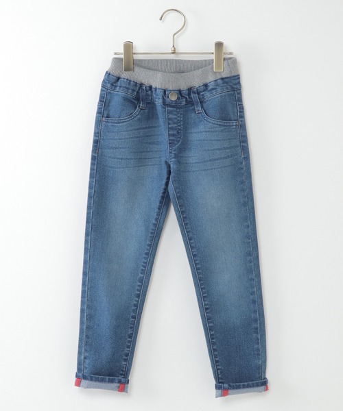ikka(イッカ)の「【キッズ】ウエストリブストレッチパンツB(100~160cm)(デニムパンツ・キッズ・ネイビー/ダークグレー・120/150/140/130/160/100/110)」の2枚目の写真