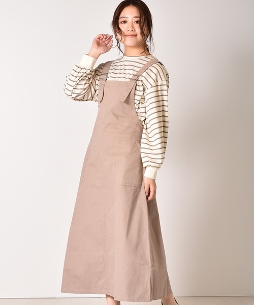 RETRO GIRL(レトロガール)の「サロペットスカート(ジャンパースカート・レディース・オフホワイト・FREE)」の6枚目の写真