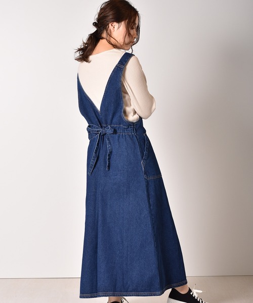 RETRO GIRL(レトロガール)の「サロペットスカート(ジャンパースカート・レディース・オフホワイト・FREE)」の12枚目の写真