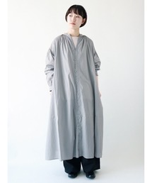 sm2rhythm | ギャザーロングシャツワンピース(シャツワンピース)
