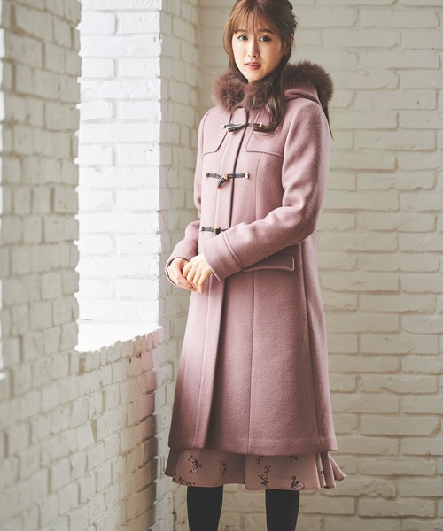 新品レッセパッセ / ダッフルコート ピンク LAISSE PASSE（レッセパッセ）の「ダッフルコート（ダッフルコート