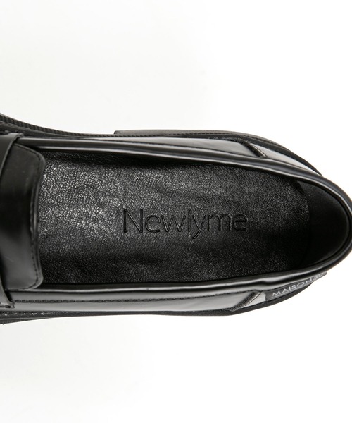 Newlyme（ニューリーミー）の「厚底ブラックローファーパンプス（ローファー・レディース・クリアブラック/ブラック・25cm/24cm/23.5cm/24.5cm/23cm）」の11枚目の写真