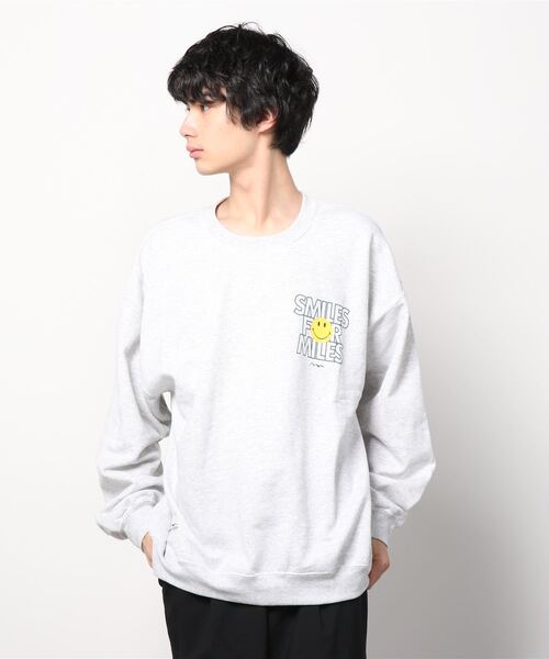 MANASTASH(マナスタッシュ)の「MANASTASH/マナスタッシュ SFM SWEAT SHIRT SFMスウェットシャツ 7113111(スウェット・メンズ・ブラック/ライトグレー・MEDIUM/LARGE/X-LARGE)」の1枚目の写真