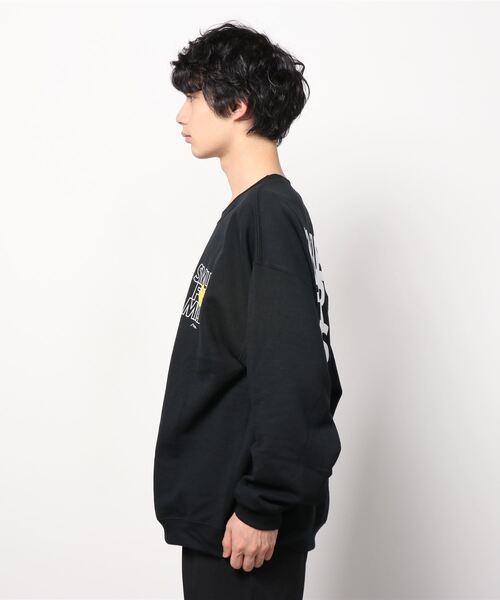 MANASTASH(マナスタッシュ)の「MANASTASH/マナスタッシュ SFM SWEAT SHIRT SFMスウェットシャツ 7113111(スウェット・メンズ・ブラック/ライトグレー・MEDIUM/LARGE/X-LARGE)」の3枚目の写真