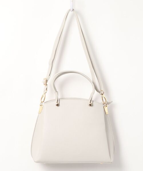 m.f.editorial（エムエフエディトリアル）の「＊エムエフエディトリアルレディース/m.f.editorial：Women  サークルメタルハンドル 2WAYミニショルダーバッグ（ショルダーバッグ・レディース・ブラック/ライトグレー・FREE）」の2枚目の写真