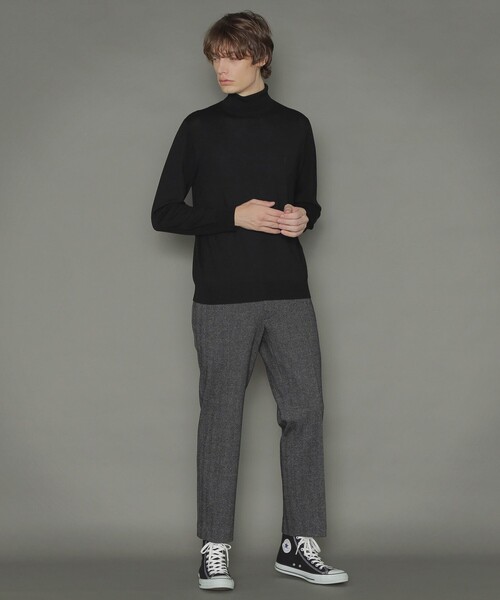 MACKINTOSH LONDON(マッキントッシュ ロンドン)の「【FLEX JERSEY】ヘリンボーンシャーリングパンツ(その他パンツ・メンズ・チャコールグレー/ブラウン系その他・40/38/42)」の10枚目の写真