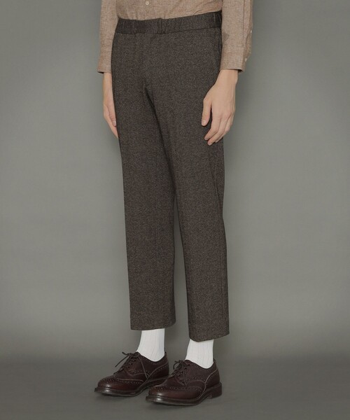 MACKINTOSH LONDON(マッキントッシュ ロンドン)の「【FLEX JERSEY】ヘリンボーンシャーリングパンツ(その他パンツ・メンズ・チャコールグレー/ブラウン系その他・40/38/42)」の5枚目の写真