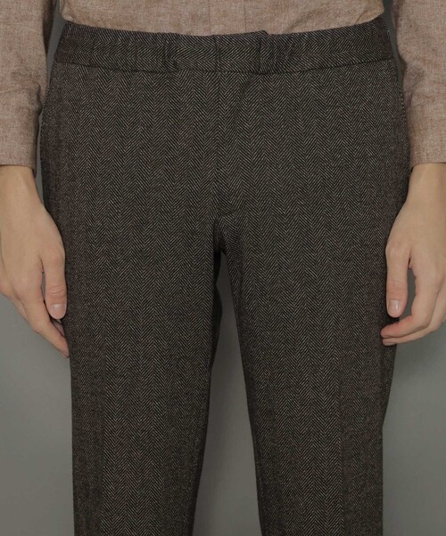 MACKINTOSH LONDON(マッキントッシュ ロンドン)の「【FLEX JERSEY】ヘリンボーンシャーリングパンツ(その他パンツ・メンズ・チャコールグレー/ブラウン系その他・40/38/42)」の12枚目の写真