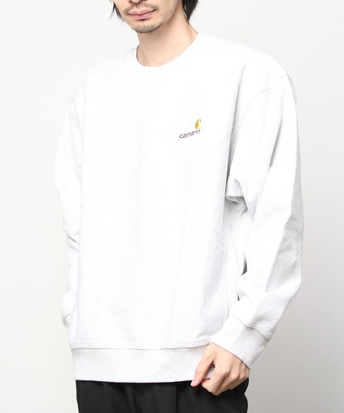 Carhartt WIP(カーハートダブリューアイピー)の「Carhartt WIP/カーハートダブリューアイピー American Script Sweatshirt スウェット/トレーナー I025475(スウェット・メンズ・グリーン/ブラック/グレー/ホワイト・L/XL/M/XXL)」の21枚目の写真