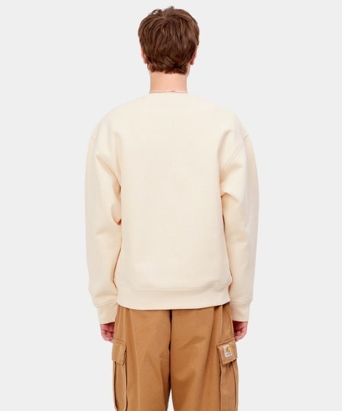 Carhartt WIP(カーハートダブリューアイピー)の「Carhartt WIP/カーハートダブリューアイピー American Script Sweatshirt スウェット/トレーナー I025475(スウェット・メンズ・グリーン/ブラック/グレー/ホワイト・L/XL/M/XXL)」の8枚目の写真