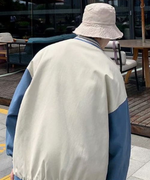 MGV(エムジーヴィー)の「サガラ刺繍オーバーサイズスタジャン(スタジャン・メンズ・ブラック/ベージュ・MEDIUM/LARGE/X-LARGE)」の21枚目の写真