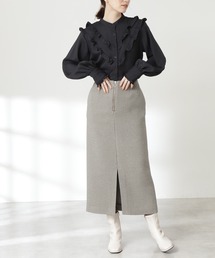 N.（N. Natural Beauty Basic） | 【S Size Line】◆イージーケアガンクラブタイトスカート(スカート)