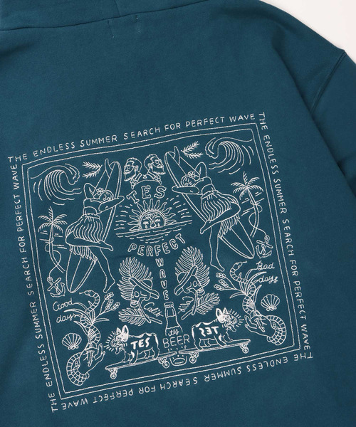 The Endless Summer（エンドレスサマー）の「TES CALM BANDANA PARKA / パーカー（パーカー・メンズ・ブラック/ブルーグレー・SMALL/MEDIUM/LARGE/X-LARGE）」の7枚目の写真