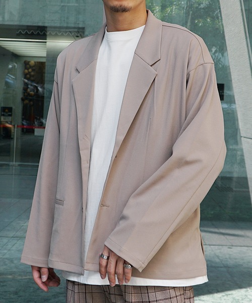 Joker ワイドテーラードジャケット メンズ ルーズシルエット