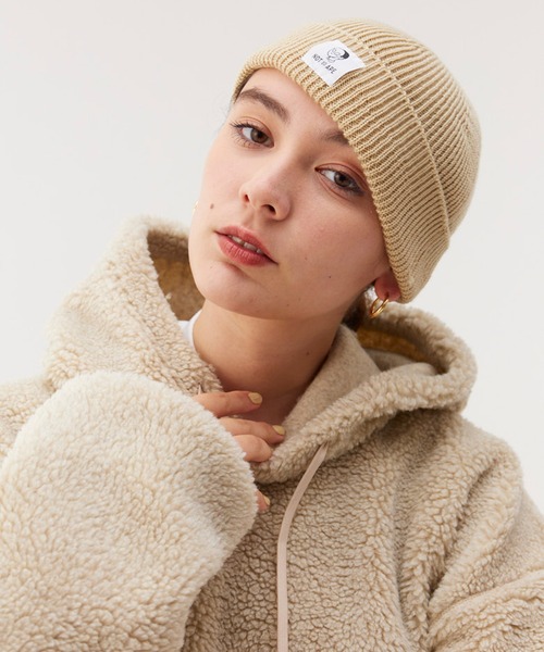 Not So Ape（ノットソーエイプ）の「カラー ニットキャップ（ニットキャップ/ビーニー・メンズ・その他1/ベージュ/カーキ/ブルー/オレンジ/グリーン・FREE）」の2枚目の写真