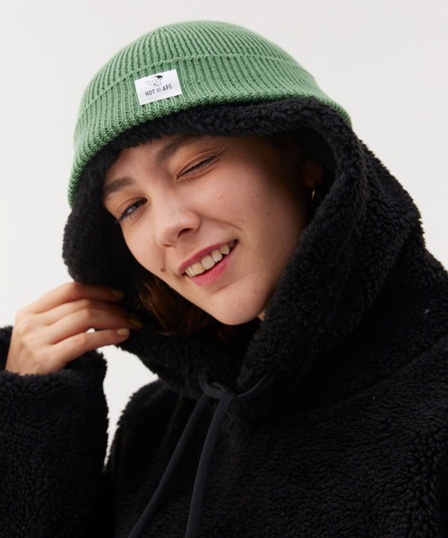 Not So Ape（ノットソーエイプ）の「カラー ニットキャップ（ニットキャップ/ビーニー・メンズ・その他1/ベージュ/カーキ/ブルー/オレンジ/グリーン・FREE）」の4枚目の写真