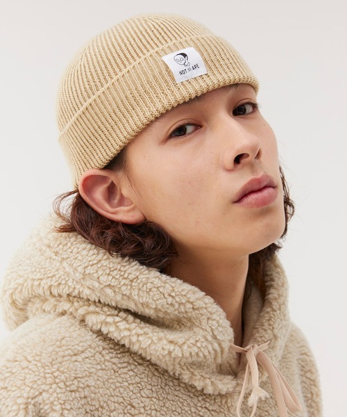 Not So Ape（ノットソーエイプ）の「カラー ニットキャップ（ニットキャップ/ビーニー・メンズ・その他1/ベージュ/カーキ/ブルー/オレンジ/グリーン・FREE）」の13枚目の写真