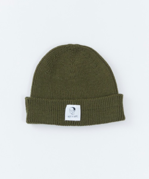 Not So Ape（ノットソーエイプ）の「カラー ニットキャップ（ニットキャップ/ビーニー・メンズ・その他1/ベージュ/カーキ/ブルー/オレンジ/グリーン・FREE）」の7枚目の写真