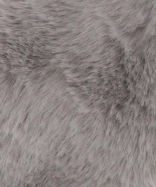 closet story（クローゼットストーリー）の「＜closet story（クローゼットストーリー）＞フェイクファー マフラー（マフラー・レディース・グレー/オフホワイト/モカ・FREE）」の6枚目の写真