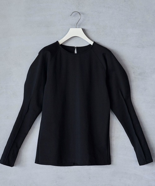 lautreamont BLEUBLANC(ロートレアモンブルーブラン)の「<lautreamont BLEUBLANC>パワショルポンチカットソー≪洗濯機で洗える≫(Tシャツ/カットソー・レディース・ブラック/ベージュ・9号)」の12枚目の写真