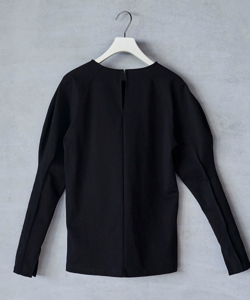 lautreamont BLEUBLANC(ロートレアモンブルーブラン)の「<lautreamont BLEUBLANC>パワショルポンチカットソー≪洗濯機で洗える≫(Tシャツ/カットソー・レディース・ブラック/ベージュ・9号)」の6枚目の写真