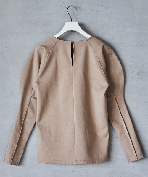 lautreamont BLEUBLANC(ロートレアモンブルーブラン)の「<lautreamont BLEUBLANC>パワショルポンチカットソー≪洗濯機で洗える≫(Tシャツ/カットソー・レディース・ブラック/ベージュ・9号)」の20枚目の写真