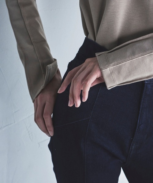 lautreamont BLEUBLANC(ロートレアモンブルーブラン)の「<lautreamont BLEUBLANC>パワショルポンチカットソー≪洗濯機で洗える≫(Tシャツ/カットソー・レディース・ブラック/ベージュ・9号)」の4枚目の写真