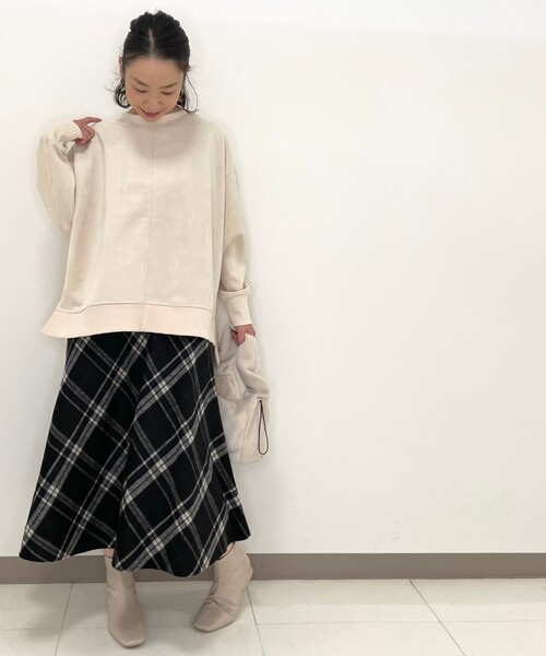 DRESKIP(ドレスキップ)の「◆フェイクウールシャギースカート(スカート・レディース・ベージュ系その他2/ダークブラウン系1/ブラック系1・04/03/02)」の5枚目の写真