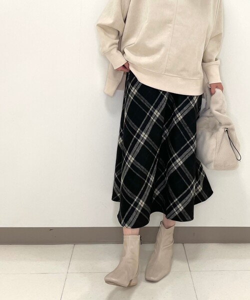 DRESKIP(ドレスキップ)の「◆フェイクウールシャギースカート(スカート・レディース・ベージュ系その他2/ダークブラウン系1/ブラック系1・04/03/02)」の7枚目の写真