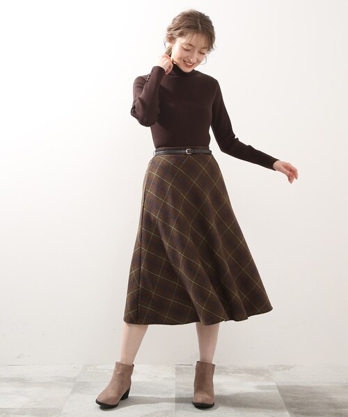 DRESKIP(ドレスキップ)の「◆フェイクウールシャギースカート(スカート・レディース・ベージュ系その他2/ダークブラウン系1/ブラック系1・04/03/02)」の13枚目の写真