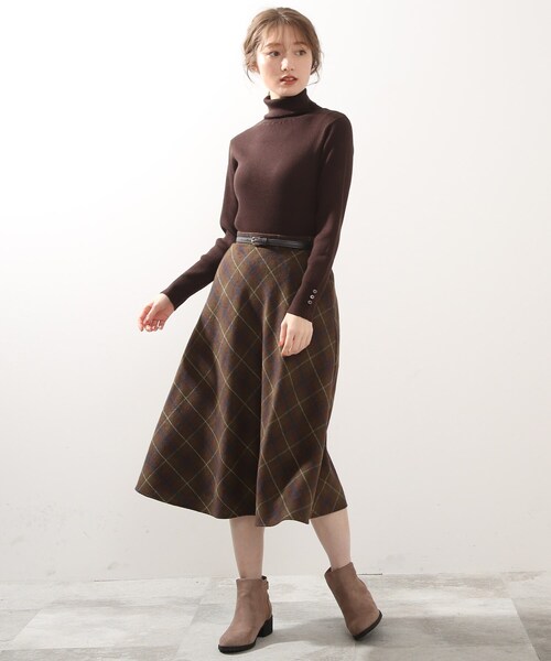 DRESKIP(ドレスキップ)の「◆フェイクウールシャギースカート(スカート・レディース・ベージュ系その他2/ダークブラウン系1/ブラック系1・04/03/02)」の14枚目の写真