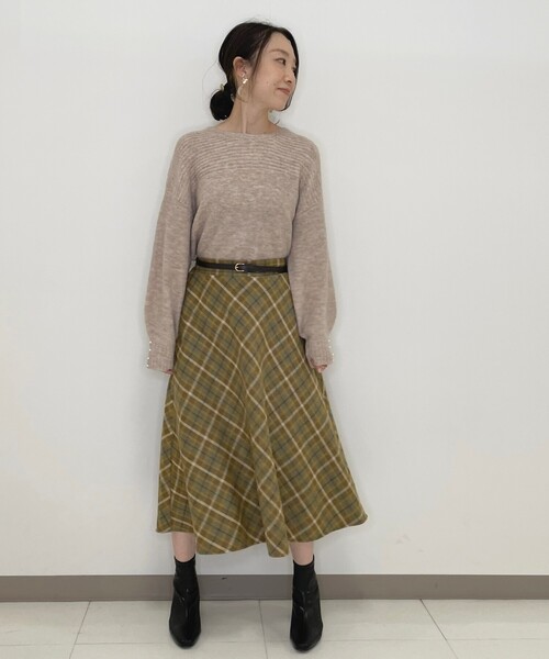 DRESKIP(ドレスキップ)の「◆フェイクウールシャギースカート(スカート・レディース・ベージュ系その他2/ダークブラウン系1/ブラック系1・04/03/02)」の17枚目の写真