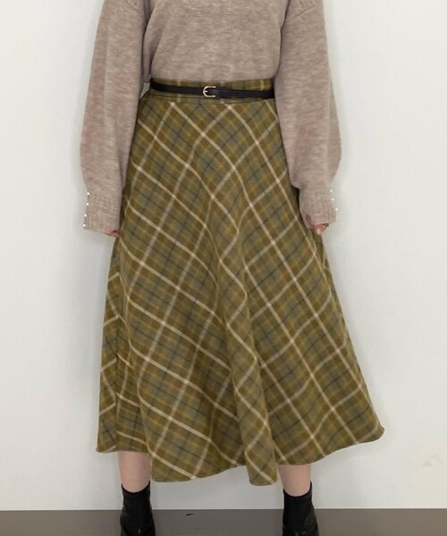 DRESKIP(ドレスキップ)の「◆フェイクウールシャギースカート(スカート・レディース・ベージュ系その他2/ダークブラウン系1/ブラック系1・04/03/02)」の18枚目の写真