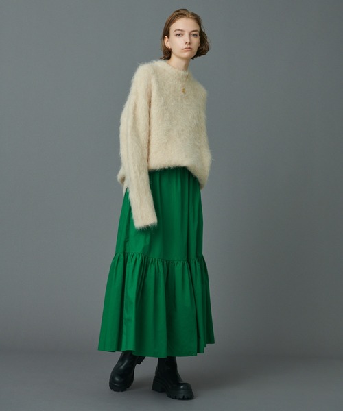 N.O.R.C（ノーク）の「アルパカヘアリーニットクループルオーバー
