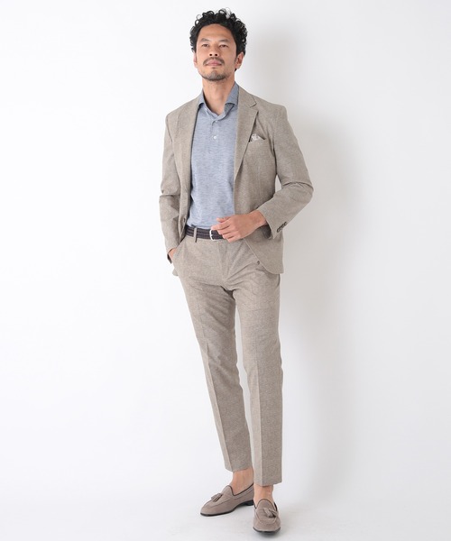 MEN'S BIGI（メンズビギ）の「【COOL DOTS】メランジプリントパンツ（その他パンツ・メンズ・ブラック/ベージュ/ネイビー・01/02/03/04）」の4枚目の写真