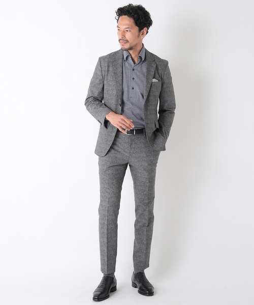 MEN'S BIGI（メンズビギ）の「【COOL DOTS】メランジプリントパンツ（その他パンツ・メンズ・ブラック/ベージュ/ネイビー・01/02/03/04）」の8枚目の写真