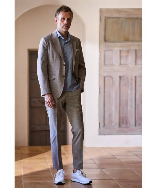 MEN'S BIGI（メンズビギ）の「【COOL DOTS】メランジプリントパンツ（その他パンツ・メンズ・ブラック/ベージュ/ネイビー・01/02/03/04）」の10枚目の写真