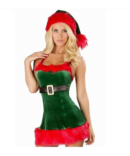 おしゃれスタ(オシャレスタ)の「【選べるプチプラサンタコスプレ】クリスマスコスチューム(コスチューム/パーティーグッズ・レディース・ブラウン/グリーン系1/レッド系その他・FREE)」の1枚目の写真