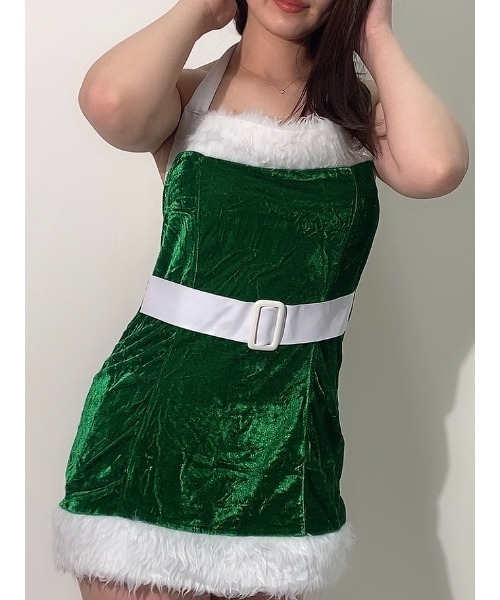 おしゃれスタ(オシャレスタ)の「【選べるプチプラサンタコスプレ】クリスマスコスチューム(コスチューム/パーティーグッズ・レディース・ブラウン/グリーン系1/レッド系その他・FREE)」の6枚目の写真