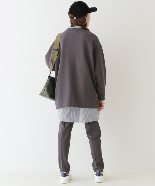 SLOBE IENA（スローブイエナ）の「ダブルフェイスジョーゼットクルーネックプルオーバー【洗濯機使用可能】◆（スウェット・レディース・グレー/イエロー/ナチュラル・FREE）」の11枚目の写真