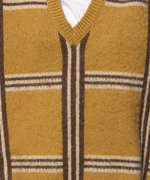 kutir（クティール）の「チェックアソートニット（ニット/セーター・レディース・カーキ/イエロー/オレンジ・FREE）」の21枚目の写真