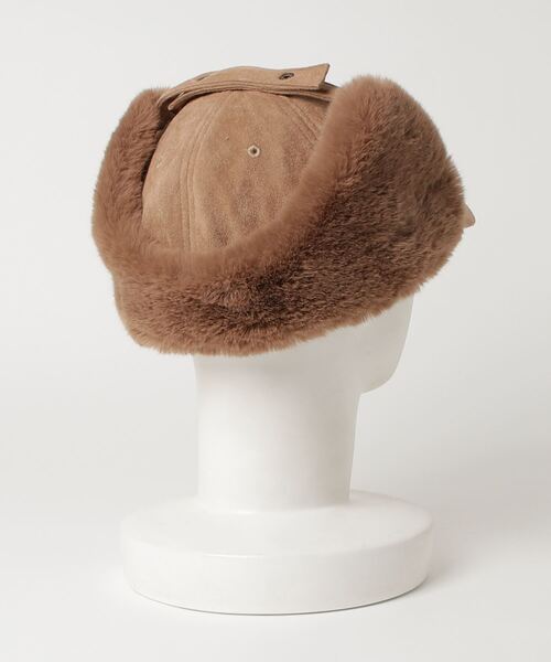 milsa（ミルサ）の「milsa/ミルサ 帽子 スエード イヤーフラップキャップ 118361213（キャップ・メンズ・ベージュ/ブラック/グレー/ブラウン・FREE）」の5枚目の写真