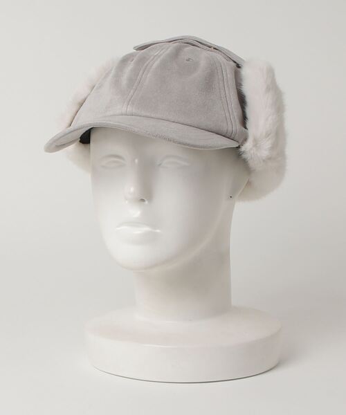 milsa（ミルサ）の「milsa/ミルサ 帽子 スエード イヤーフラップキャップ 118361213（キャップ・メンズ・ベージュ/ブラック/グレー/ブラウン・FREE）」の10枚目の写真