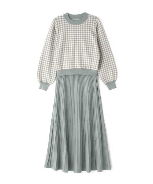 N.（N. Natural Beauty Basic）（エヌエヌナチュラルビューティーベーシック）の「ジャガードニットセットアップ（ワンピース・レディース・グリーン系その他2/グレー系その他・MEDIUM）」の22枚目の写真