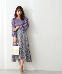 PROPORTION BODY DRESSING | ぼかしフラワーイレヘムスカート / 1212120207(スカート)